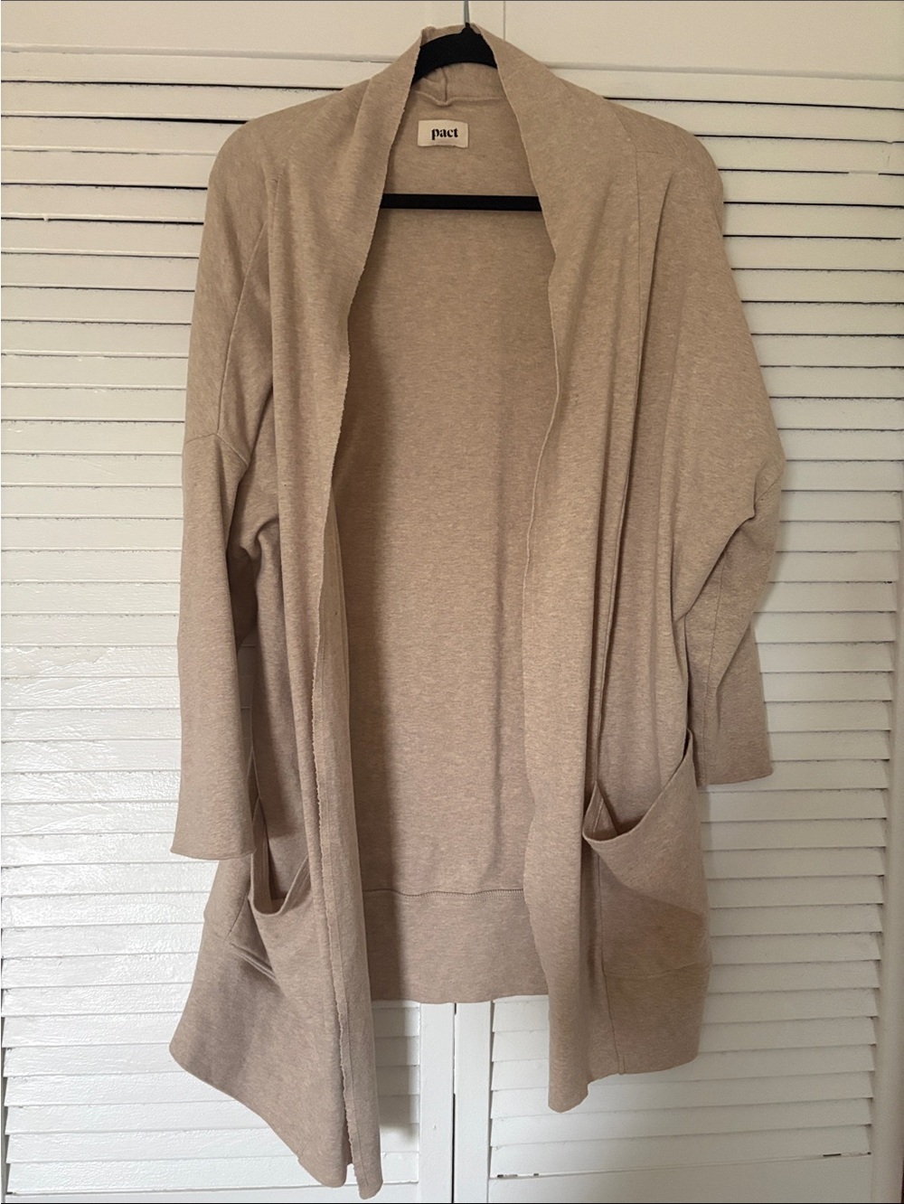 Pact Women's Airplane Cream Cardigan Sweater M/L